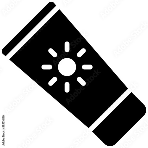 Sunscreen vector icon illustration of Outdoor Fun iconset.