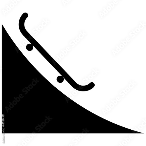 Skate Park vector icon illustration of Outdoor Fun iconset.
