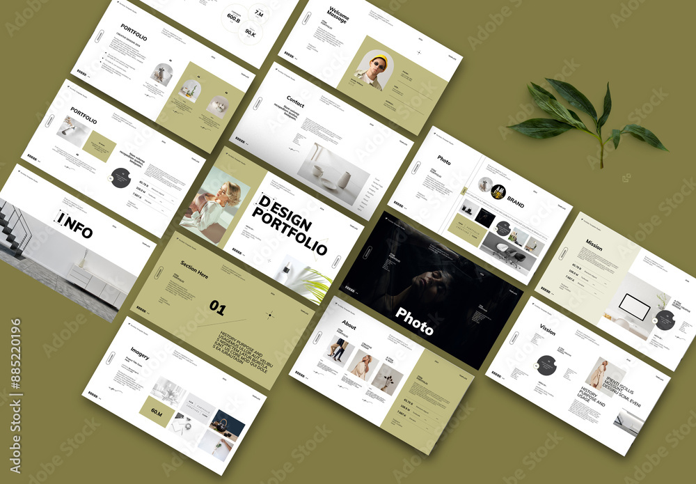 Design Portfolio Layout Stock Template | Adobe Stock