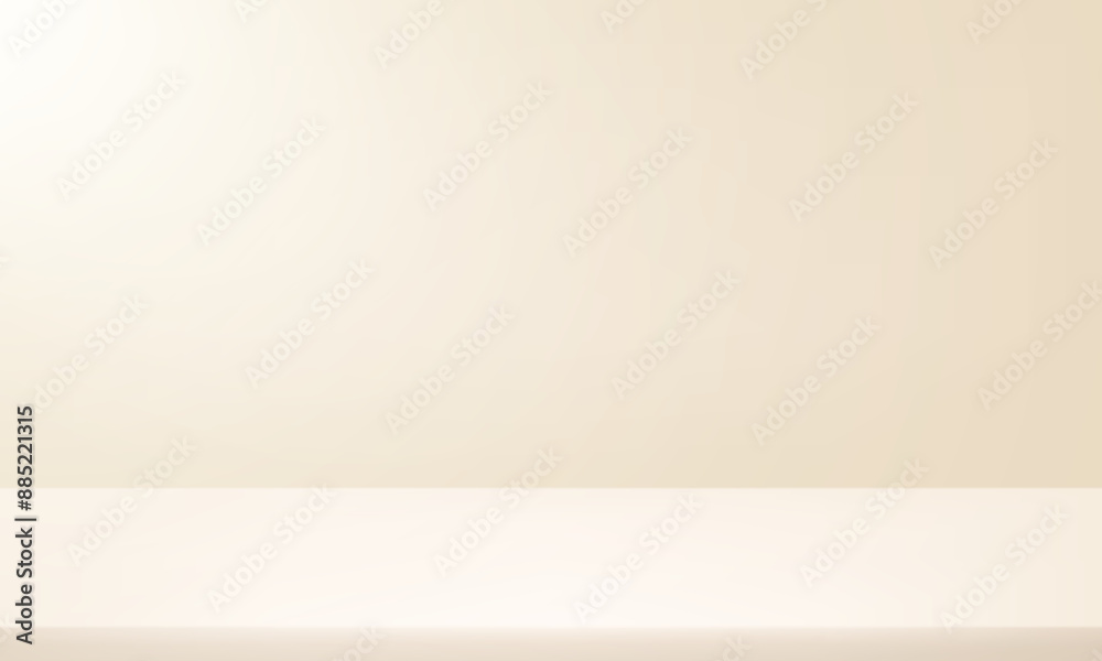 Beige Background Empty Room Studio with table. Space for selling products on the website. Vector illustration. Beige Background Empty Room Studio with table. Space for selling products on the website. Vector illustration.