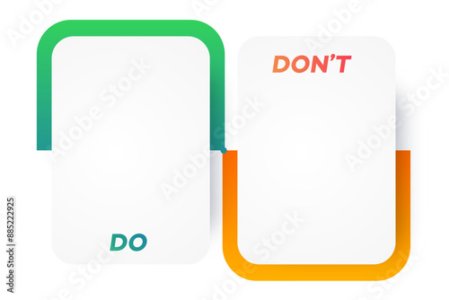 Do and dont infographic template
