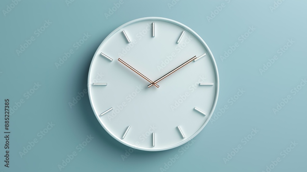 Abstract design of a digital clock with moving hands, symbolizing time management, efficiency, and productivity in modern workplaces. Illustration, Image, , Minimalism, Abstract design of a digital clock with moving hands, symbolizing time management, efficiency, and productivity in modern workplaces. Illustration, Image, , Minimalism,