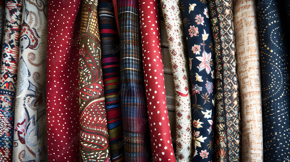Diverse Fabric Textures with Intricate Designs background Diverse Fabric Textures with Intricate Designs background