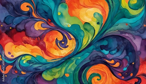 Stunning illustration of a masterpiece in an abstract artwork generative AI illustration