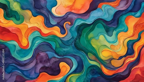 Stunning illustration of a masterpiece in an abstract artwork generative AI illustration