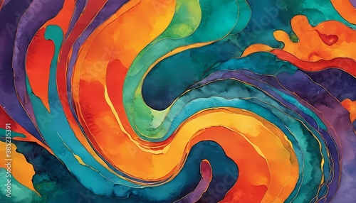 Stunning illustration of a masterpiece in an abstract artwork generative AI illustration