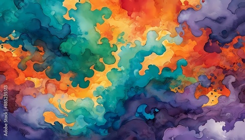 Stunning illustration of a masterpiece in an abstract artwork generative AI illustration