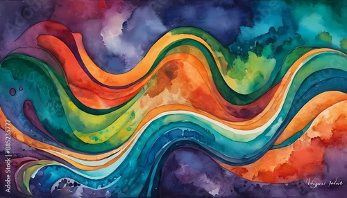 Stunning illustration of a masterpiece in an abstract artwork generative AI illustration