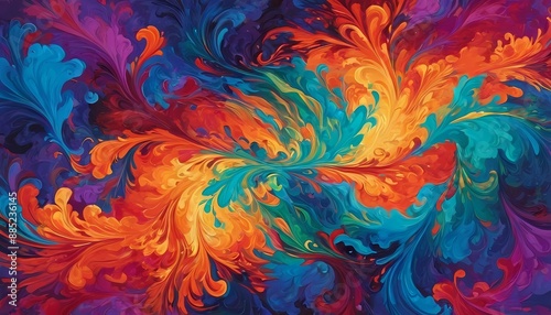 Stunning illustration of a masterpiece in an abstract artwork generative AI illustration