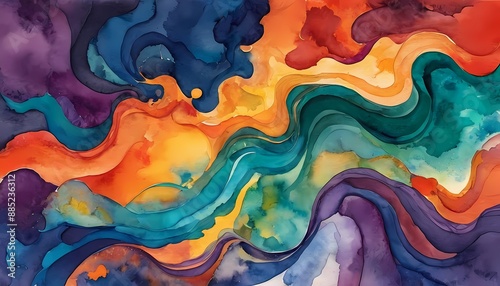 Stunning illustration of a masterpiece in an abstract artwork generative AI illustration