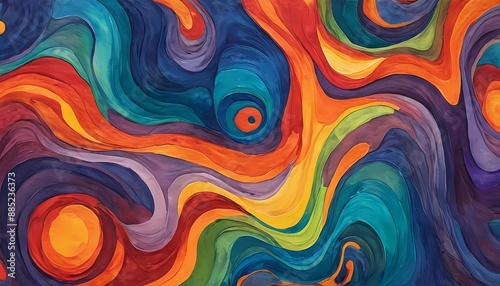 Stunning illustration of a masterpiece in an abstract artwork generative AI illustration