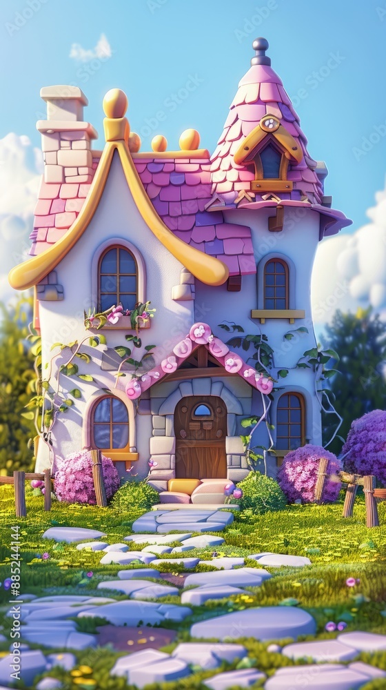 Obraz premium cartoon house.