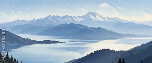 Peak Reflections: A Scenic Mountain Lake View