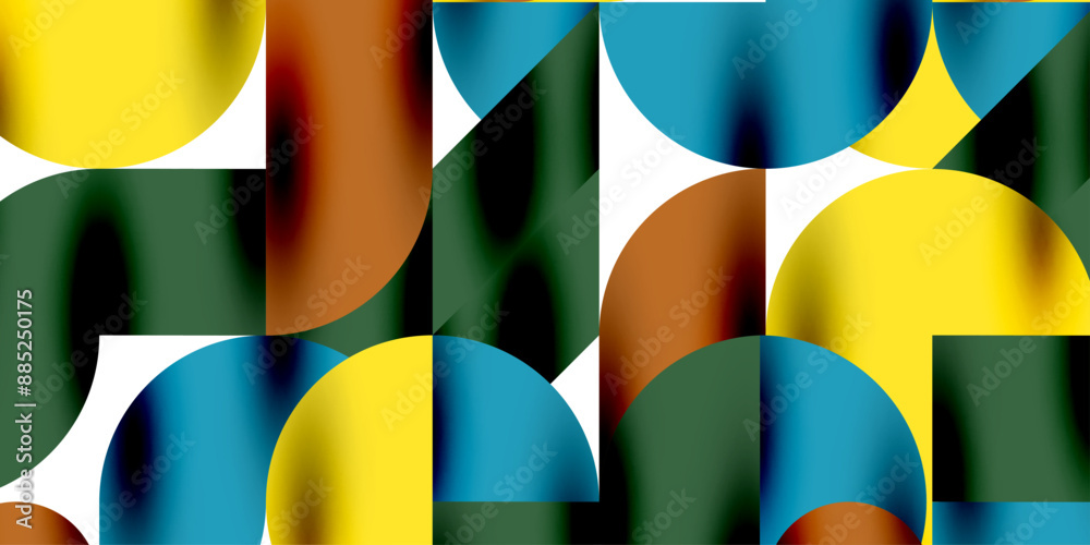 Shadow effect shiny circles and round triangles geometric modern art. Vector Illustration For Wallpaper, Banner, Background, Card, Book Illustration, landing page Shadow effect shiny circles and round triangles geometric modern art. Vector Illustration For Wallpaper, Banner, Background, Card, Book Illustration, landing page