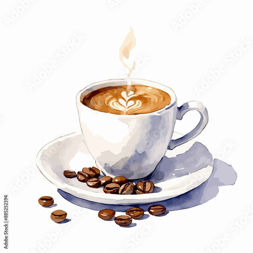 Coffee Break: A Cup of Coffee with Coffeebeans