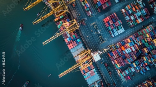 Drone capture of an industrial port