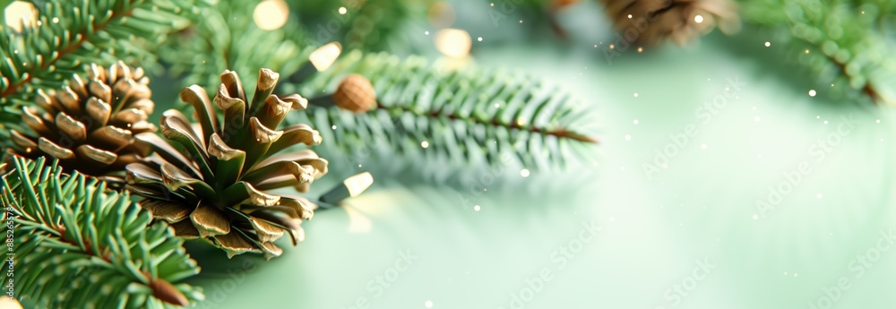 Christmas background with pine branches Christmas background with pine branches