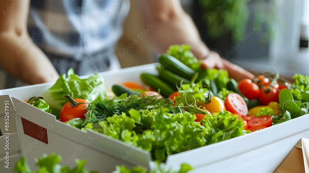 Fresh Food Delivery in Insulated Box for Convenient Home Shipping Service Fresh Food Delivery in Insulated Box for Convenient Home Shipping Service