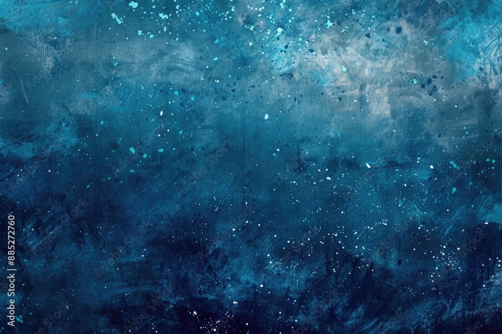 Watercolor painting of a starry night sky with blue and white hues Watercolor painting of a starry night sky with blue and white hues