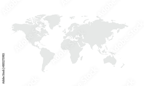 World map illustration,isolated on white background for website layouts,background,education, precise,customizable,Travel worldwide,map silhouette backdrop,earth geography, political,reports.