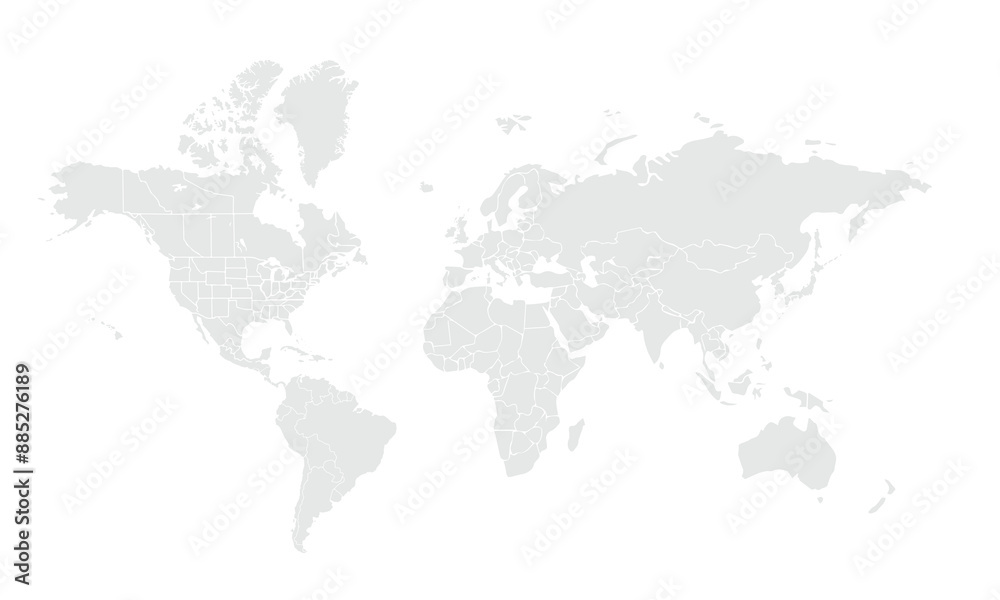 World map illustration,isolated on white background for website layouts,background,education, precise,customizable,Travel worldwide,map silhouette backdrop,earth geography, political,reports. World map illustration,isolated on white background for website layouts,background,education, precise,customizable,Travel worldwide,map silhouette backdrop,earth geography, political,reports.