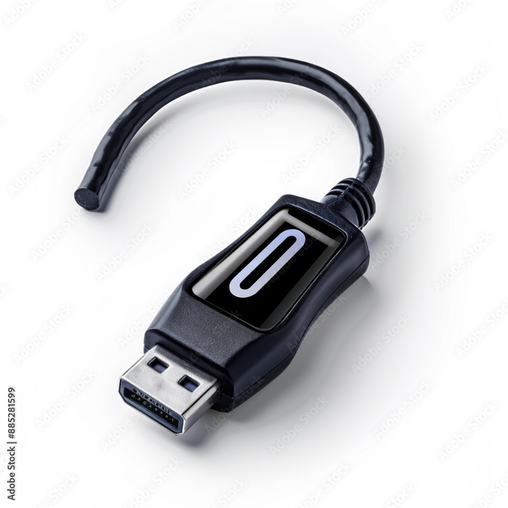 Car usb charging on white background isolation Car usb charging on white background isolation