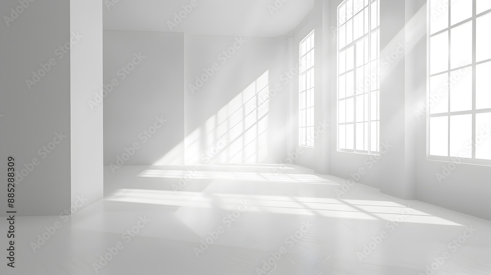 Bright and Airy Modern Loft Interior with Large Windows Letting in Natural Light Bright and Airy Modern Loft Interior with Large Windows Letting in Natural Light
