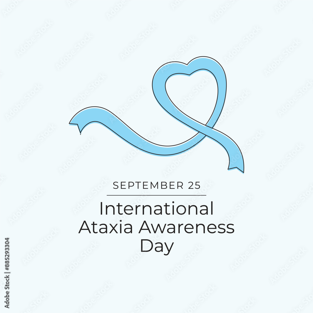 International Ataxia Awareness Day vector design template good for celebration. Ataxia Awareness Day design. Vector ribbon. Continuous line. eps 10. International Ataxia Awareness Day vector design template good for celebration. Ataxia Awareness Day design. Vector ribbon. Continuous line. eps 10.