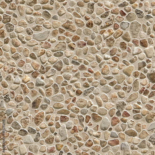 Textures of beige flagstone, AI generation