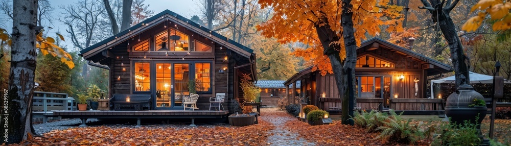 Cozy autumn deals, colorful elements, rustic charm Cozy autumn deals, colorful elements, rustic charm