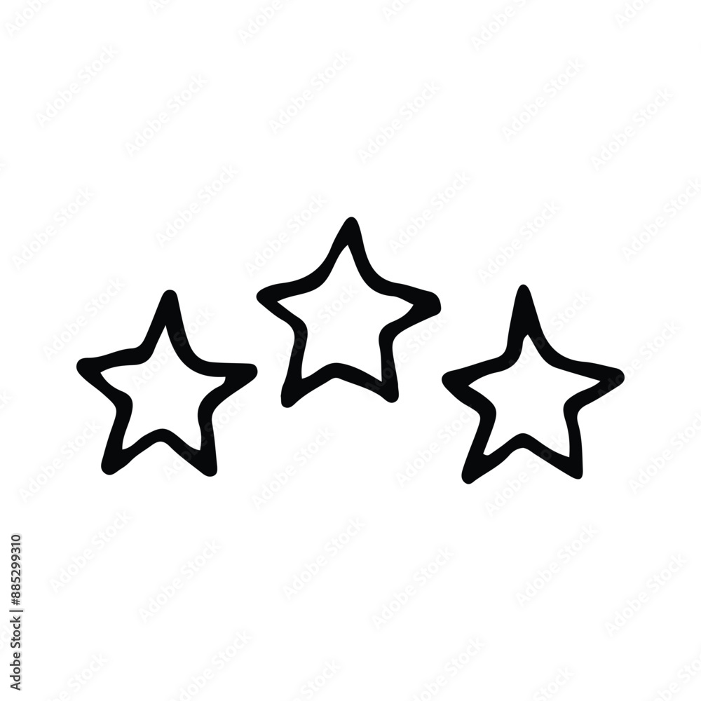 Stars and sparkles doodle illustration. Twinkle, blink, firework, glitter silhouette and glowing symbols in sketch style. Hand drawn vector illustration isolated on white background Stars and sparkles doodle illustration. Twinkle, blink, firework, glitter silhouette and glowing symbols in sketch style. Hand drawn vector illustration isolated on white background