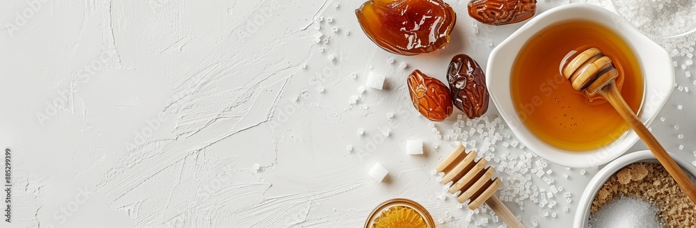 Natural and organic sweeteners that are anti-diabetic, non-glycemic, and sugar-free. Various fruit sugar, maple syrup, molasses, stevia, dates, coconut sugar, and date sugar. Natural and organic sweeteners that are anti-diabetic, non-glycemic, and sugar-free. Various fruit sugar, maple syrup, molasses, stevia, dates, coconut sugar, and date sugar.