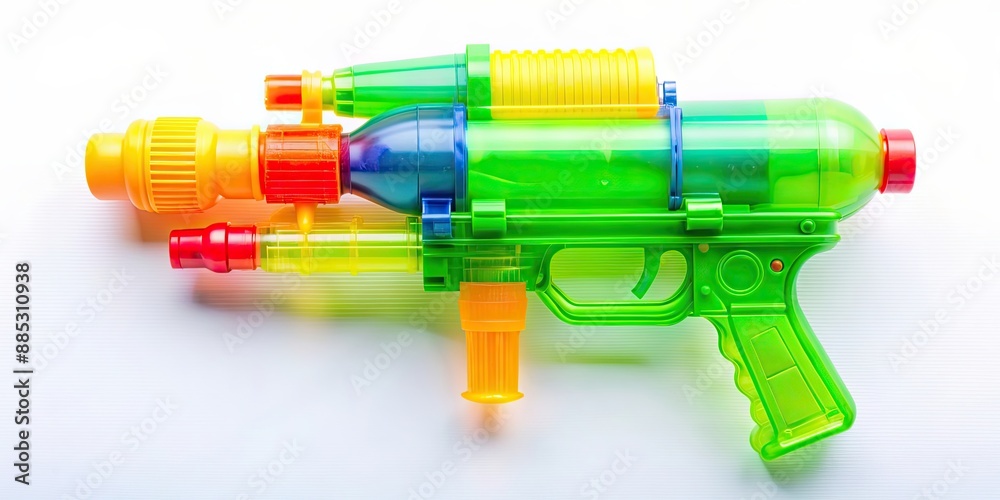 Plastic water gun isolated on background, water gun, toy, squirt gun, summer, fun,plastic, isolated, play, weapon, pistol Plastic water gun isolated on background, water gun, toy, squirt gun, summer, fun,plastic, isolated, play, weapon, pistol