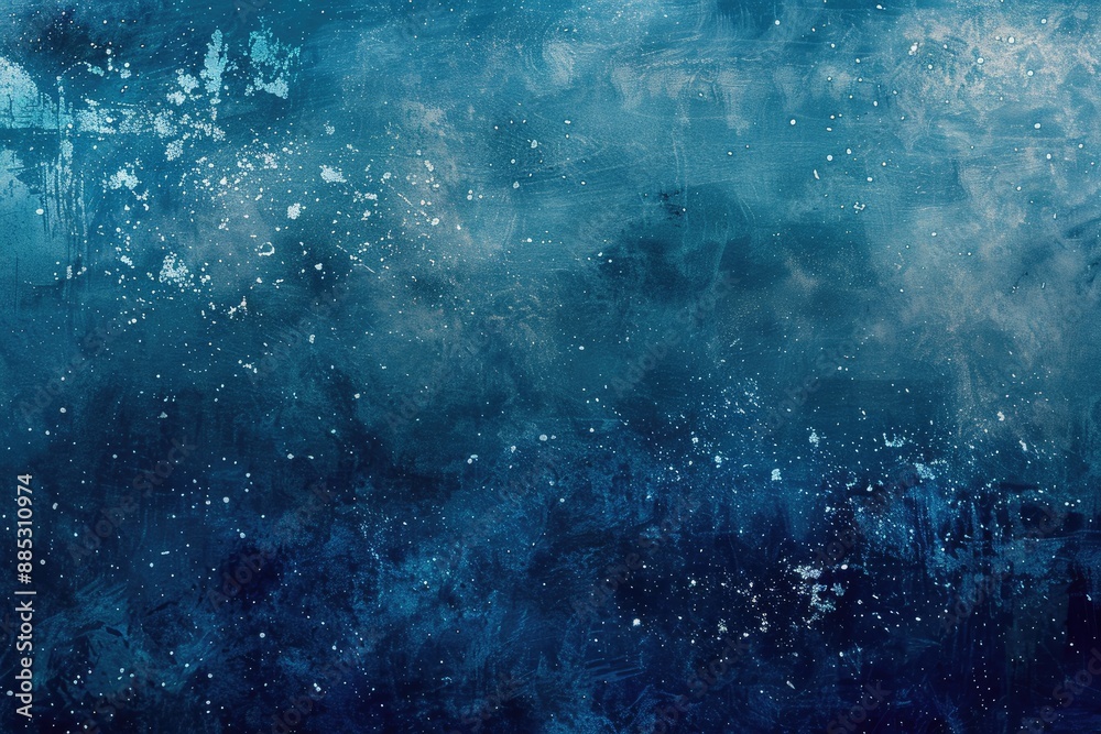 Blue grunge texture with white paint splatters Blue grunge texture with white paint splatters