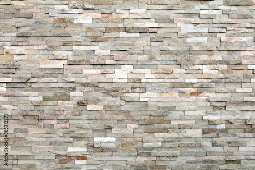 Wallpaper Mural External wall covering made of  brick stones of different colors. Full frame. Background and texture. Torontodigital.ca