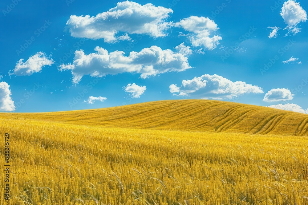 endless golden canola field under vivid blue sky rolling hills creating mesmerizing patterns captured in stunning 8k detail endless golden canola field under vivid blue sky rolling hills creating mesmerizing patterns captured in stunning 8k detail