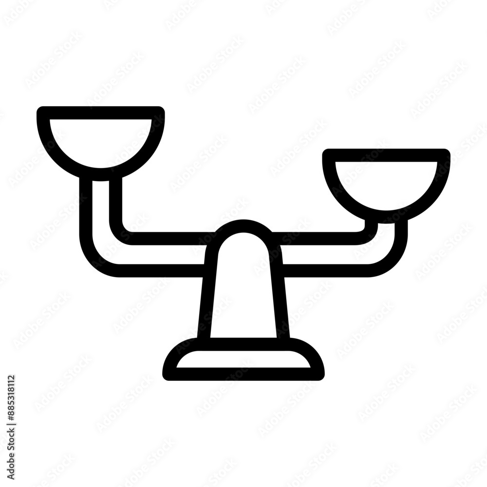 Unbalanced Vector Line Icon Design Unbalanced Vector Line Icon Design