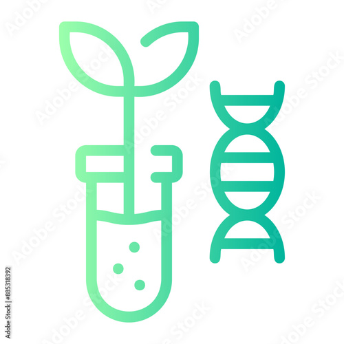 genetic modification gradient icon