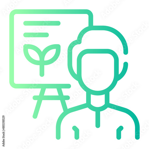 presentation gradient icon