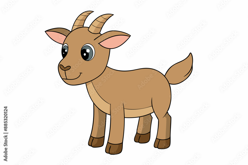 Obraz premium silhouette of a goat