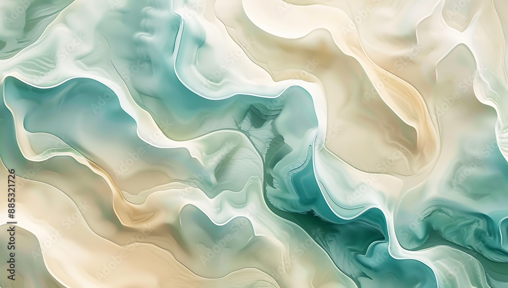 Obraz premium Abstract background fluid shapes in neutral colors