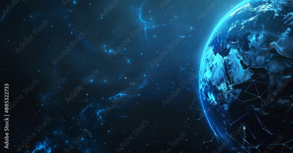 An image of the human sector on a dark night earth with a metaverse technology network capturing digital communication and worldwide networking on a connect 3D background. The elements of this image An image of the human sector on a dark night earth with a metaverse technology network capturing digital communication and worldwide networking on a connect 3D background. The elements of this image