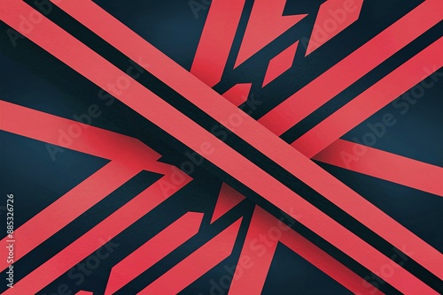 Wallpaper Mural Abstract red vector background with stripes Torontodigital.ca