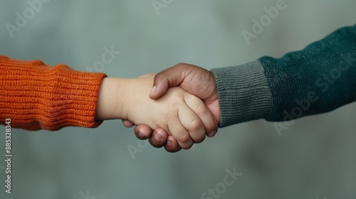 Wallpaper Mural Diversity Hands of  Child Shaking Hands in Unity Torontodigital.ca