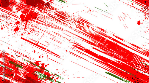 Abstract Red and Green Stripes Background Overlay. 