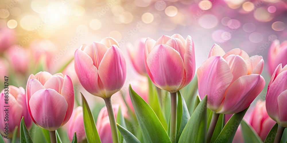 Blushing pink tulips in a soft, dreamy glow , tulips, pink, flowers, basking, dreamy, romantic, soft, delicate, petals, spring Blushing pink tulips in a soft, dreamy glow , tulips, pink, flowers, basking, dreamy, romantic, soft, delicate, petals, spring