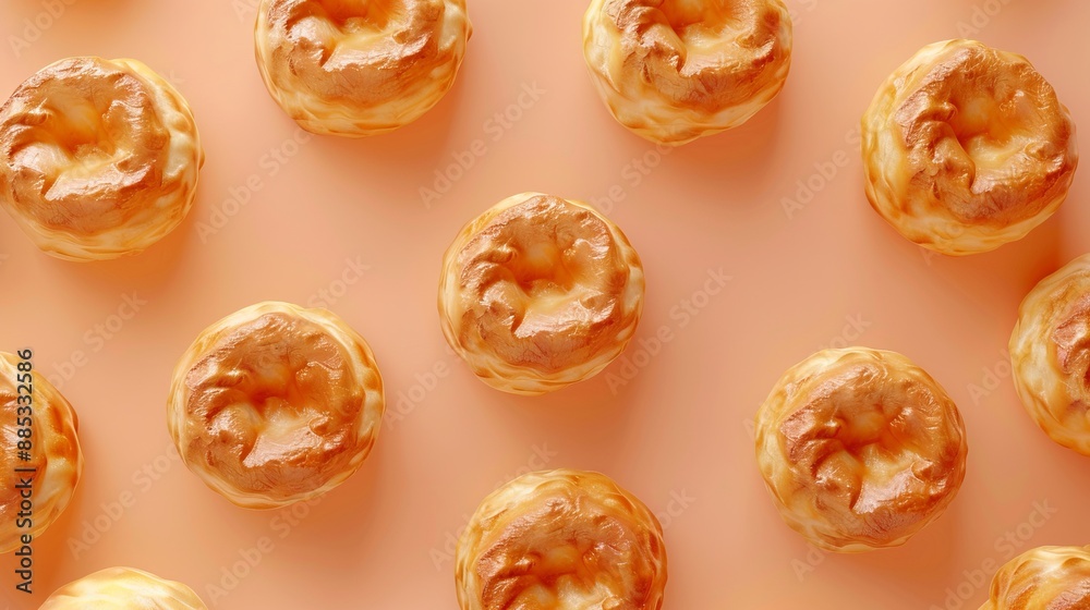 yorkshire puddings background with copy space for text, yorkshire puddings background with copy space for text,