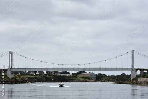 bridge over the ria d'etel, Ria d''Etel, Golf Of Morbihan, Beauty of Brittany,  France photo