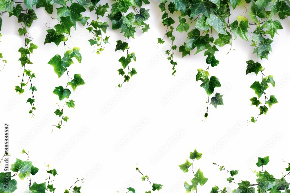 Cayratia trifolia liana plant bush with bush grapes or three-leaved wild vine. Cayratia trifolia liana plant bush with bush grapes or three-leaved wild vine.