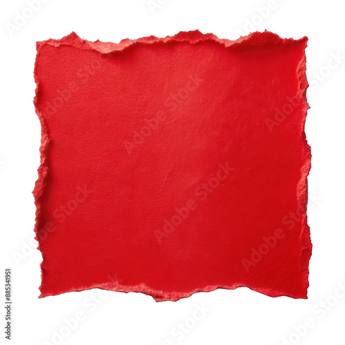 Wallpaper Mural Torn red paper, isolated on transparent background Torontodigital.ca